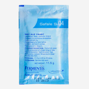 Дрожжи пивные Fermentis Safale S-04, 11,5г